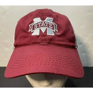 missouri state mafes hat cap Platinum Series mesh strap white maroon 7 1/2"